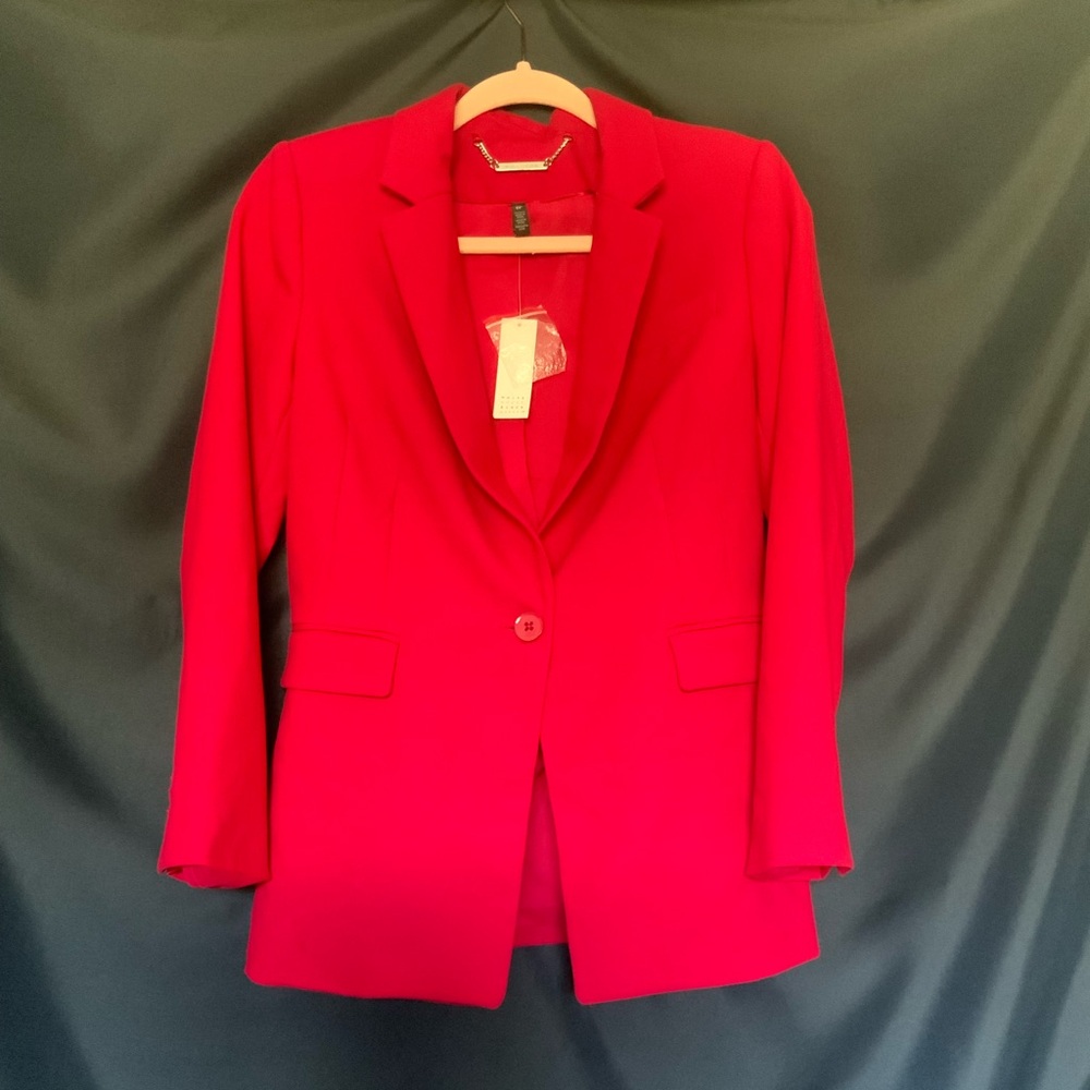 White House Black Market Bold Pink Blazer